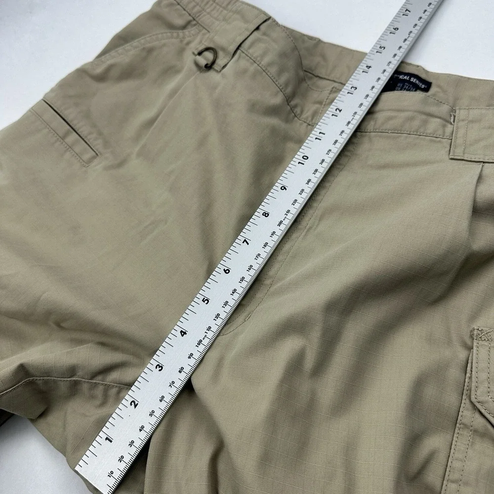 5.11 Tactical Cargo Pants Mens 34x34 Khaki Tan Ripstop Multi-Pocket TDU Workwear